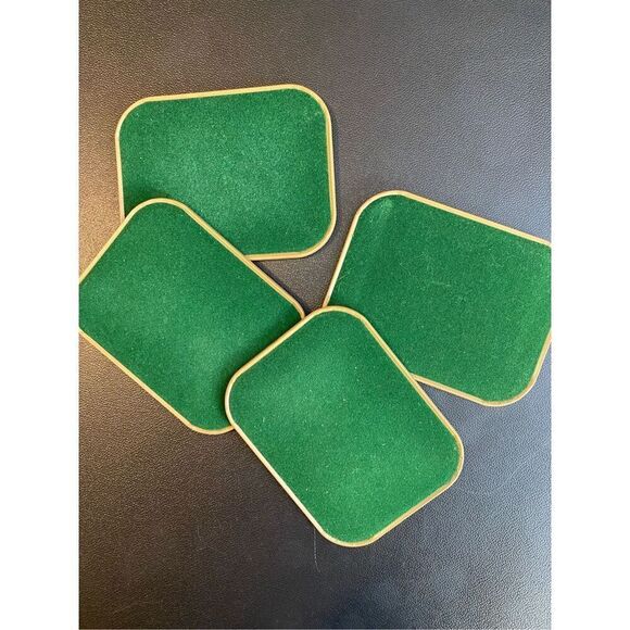 Set of 4 Vintage Avon Wildlife Coasters Tom O'Brien Felt Back - Picture 8 of 11